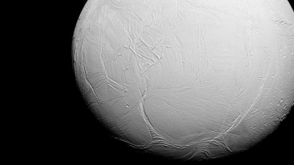 Spacecraft diving deep into Saturn moon’s erupting water jet