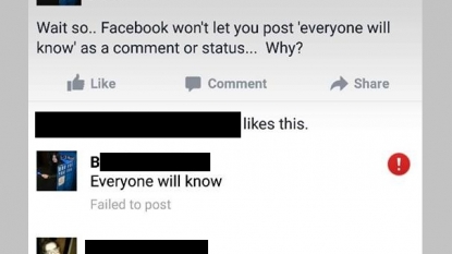 Facebook mistakenly banned the phrase ‘Everyone Will Know’