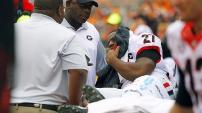 Georgia RB Nick Chubb carted off with leg injury