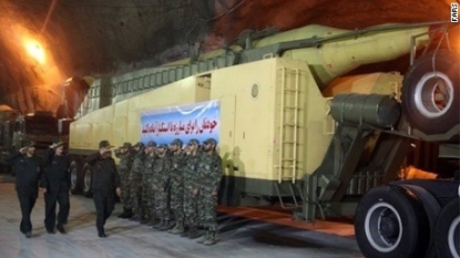 Iran broadcasts footage of underground missile base