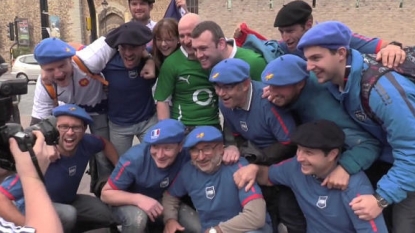 Irish fans lift the roof off Millennium Stadium after Paul O’Connell