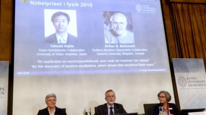 Kajita, McDonald win Nobel physics prize for neutrino work