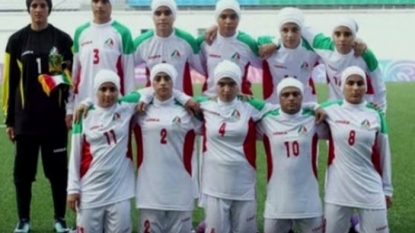 Most players on Iran’s women’s team are men