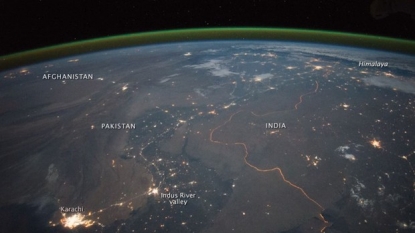 Astronaut at the global Space Station captures images of Indo-Pak border