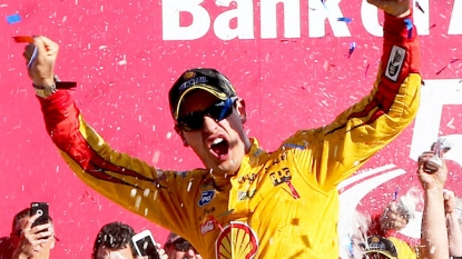 Logano races into 3rd round of playoffs with Charlotte win