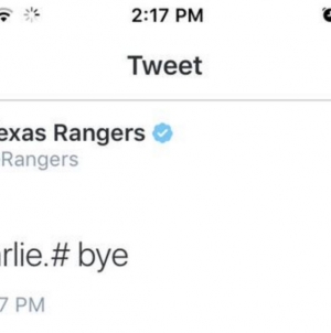 Rangers employee fired after posting ‘Fire Charlie’ tweet during Longhorns