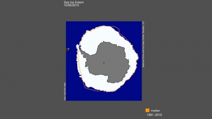 Nasa images capture record growth of Antarctic sea ice