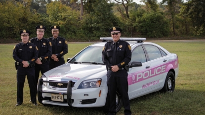 Norfolk Police Department goes pink for breast cancer awareness