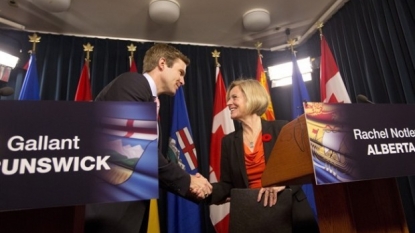 Notley meeting with New Brunswick Premier Brian Gallant