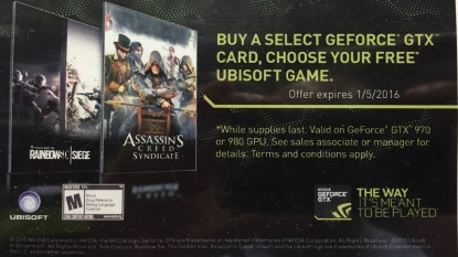 Nvidia “Bullets or Blades” bundle packs in brand-new Ubisoft games