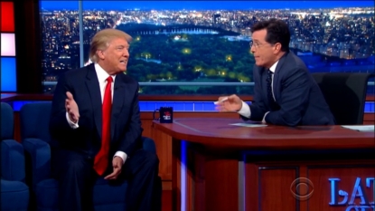Donald Trump vs. Stephen Colbert Over Wacky Right Wing Quotes