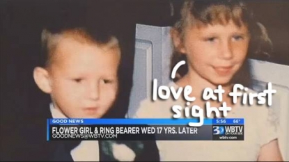 Ring bearer and flower girl marry at same church 17 years later