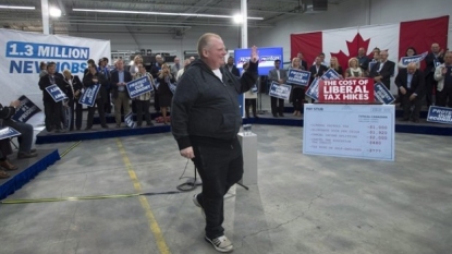 Rob Ford announces doctors have discovered new tumour on his bladder