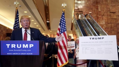 Media caption Donald Trump: “If I win, they’re going back”