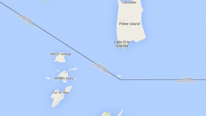 Coast Guard examining leak near sunken barge in Lake Erie