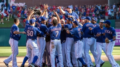 Texas Rangers eliminate Los Angeles Angels of Anaheim