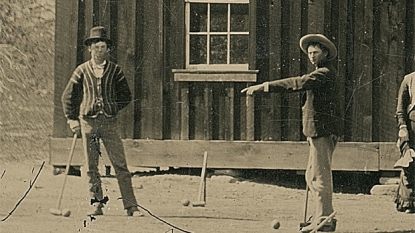 Company claims tintype shows Billy the Kid playing croquet