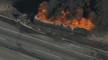 Massive tanker truck explodes on New Jersey turnpike