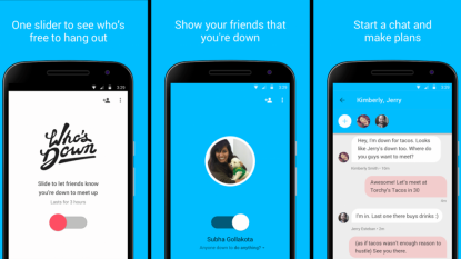 Who’s Down is Google’s invite-only app for meeting up with friends