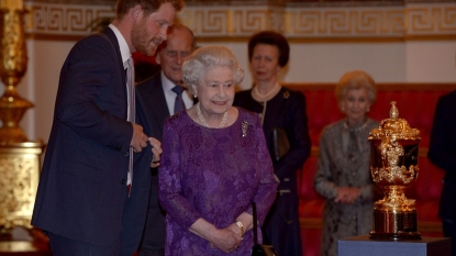 Wallabies meet the Queen and Prince Harry