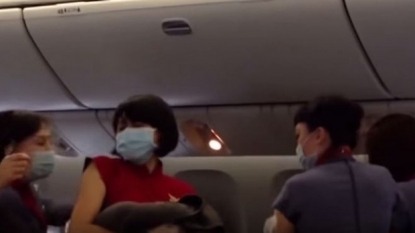 Awesome footage shows doctor delivering premature baby on 19-hour flight