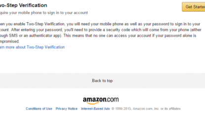 Amazon finally offers two-step authentication for better security