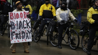 Black Friday Protests Shutdown the Magnificent Mile Shopping District