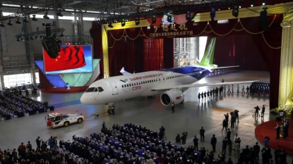 China unveils first homemade airliner