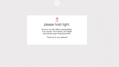 Target.com Crashes on Cyber Monday