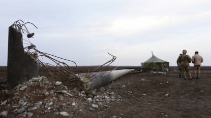 Crimea without power after explosions at Ukraine transmission towers