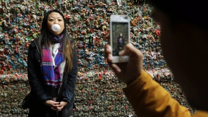 Famous chewing gum wall cleaned up after it began attracting rats