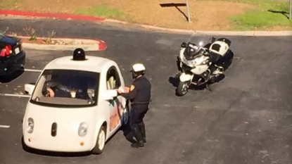 What happens when a self-driving Google auto gets pulled over?