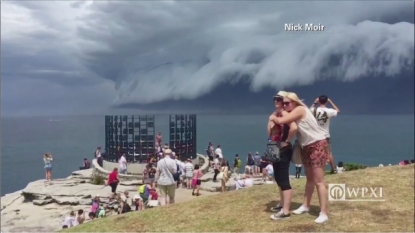 Huge rolling ‘cloud tsunami’ spotted over Bondi Beach as powerful storm