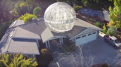 This guy built a Death Star on his house