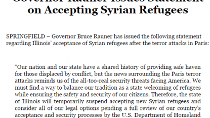 Immigrant rights activists blast Gov. Rauner on refugee call