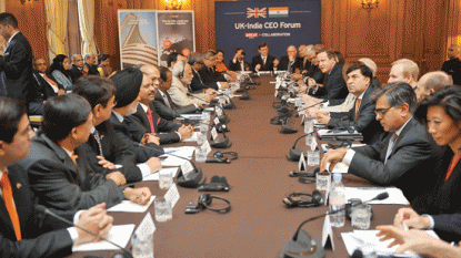 India, UK PMs attend CEO Forum Prime Minister