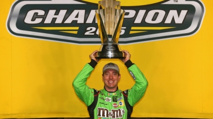 Kyle Busch wins the race and the championship