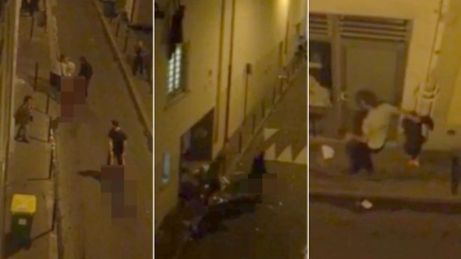 Pregnant woman clings to ledge, pulled to safety during Paris attacks