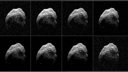 NASA shares images of Halloween asteroid