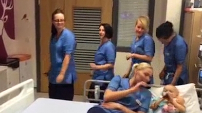 Nurses sing Frozen’s Let It Go to cheer up three-year-old cancer patient