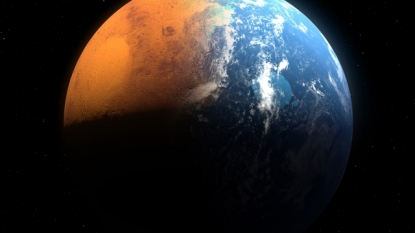 Sun Stripping Away Martian Atmosphere, Left Dry Planet