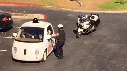 Police Pull Over Self Driving Car