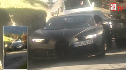 Someone spotted the Bugatti Veyron successor on an open road