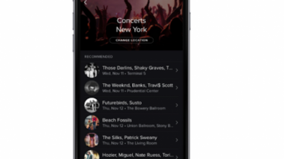 Spotify Adds Concert Discovery Feature to iOS and Android App