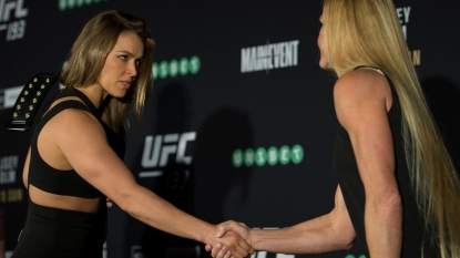 UFC 193: Ronda Ronda and Holly Holm get physical at weigh-ins