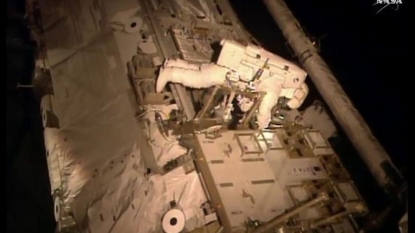 US Astronauts Step Out on Spacewalk