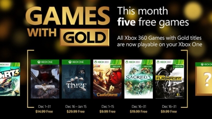 Xbox December Games with Gold revealed, additional Xbox One accessories