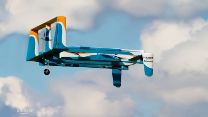 Amazon video of home delivery drone