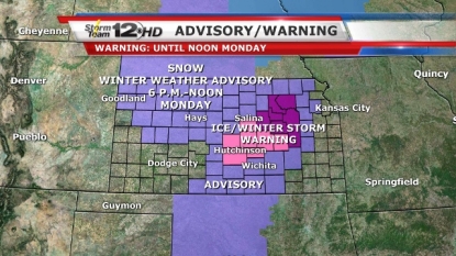 Ice storm warning extended for Oklahoma City