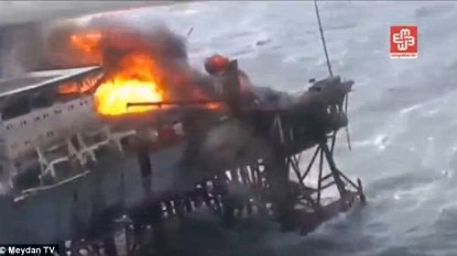 One Dead, 30 Missing After Oil Rig Fire